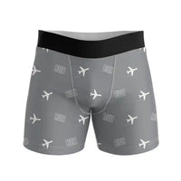 Thumbnail for King Khalid International Airport (RUH) Men Boxers - Pattern - Gray