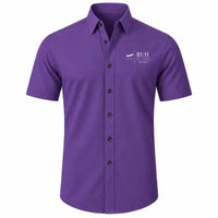 Thumbnail for King Khalid International Airport (RUH) Shirts - Short Sleeve Shirt - Front - Purple