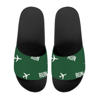 Thumbnail for La Réunion Roland Garros Airport (RUN) Slippers & Flip Flops - Slippers - Sport - Pattern - Green