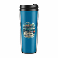 Thumbnail for Rovaniemi Airport (RVN) Travel Mugs - Badge - Plastic (No Holder) - Light Blue