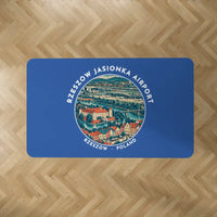 Thumbnail for Rzeszów-Jasionka Airport (RZE) Carpets - Carpet Rectangle - Badge - Blue