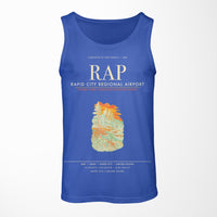Thumbnail for Rapid City Regional Airport (RAP) design on blue tank top
