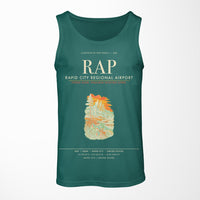 Thumbnail for Rapid City Regional Airport (RAP) design on green tank top