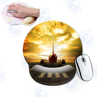 Thumbnail for Ready for Departure Passanger Jet Designed Ergonomic Mouse Pads