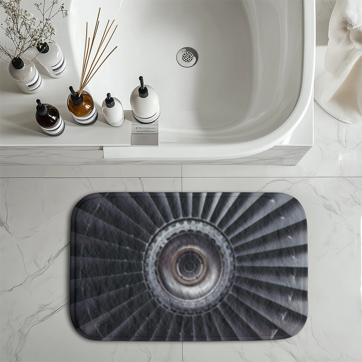 Real Jet Engine Designed Bath Mats
