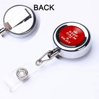 Thumbnail for Keep Calm I'm a Pilot Designed Retractable ID Card Badge