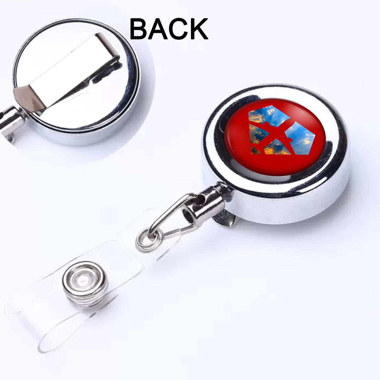 Supermen of The Skies (Sunrise) Designed Retractable ID Card Badge