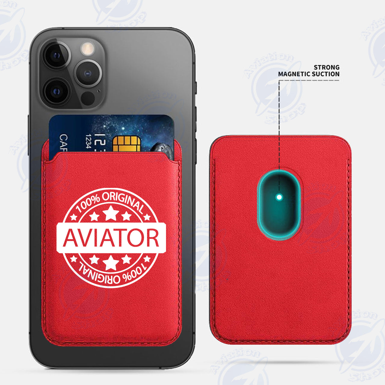 %100 Original Aviator iPhone Cases Magnetic Card Wallet
