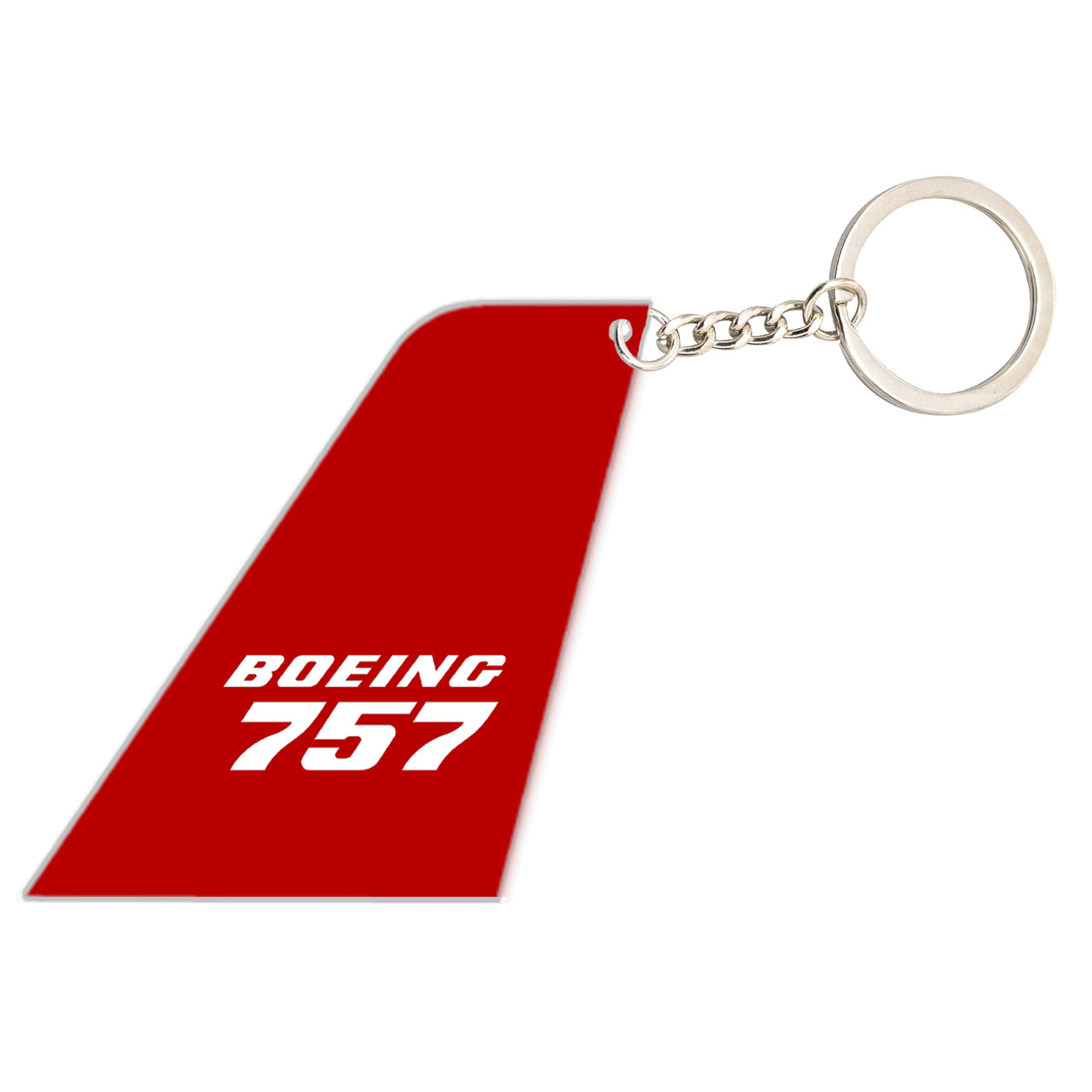 Boeing 757 & Text Designed Tail Key Chains