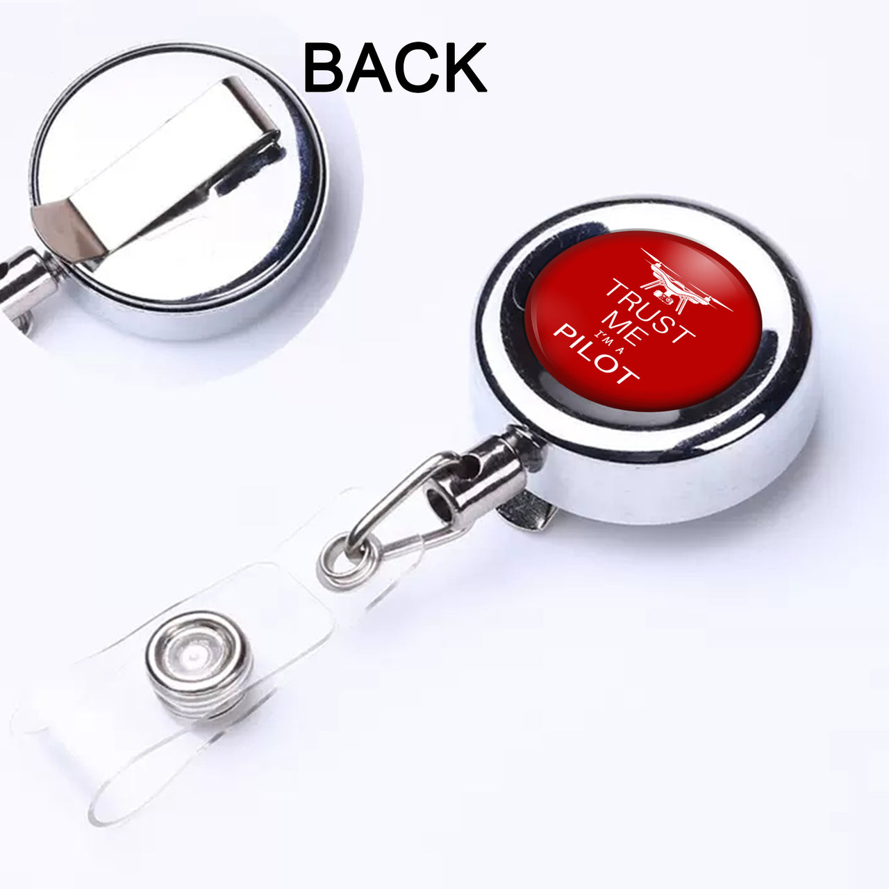Trust Me I'm a Pilot (Drone) Designed Retractable ID Card Badge