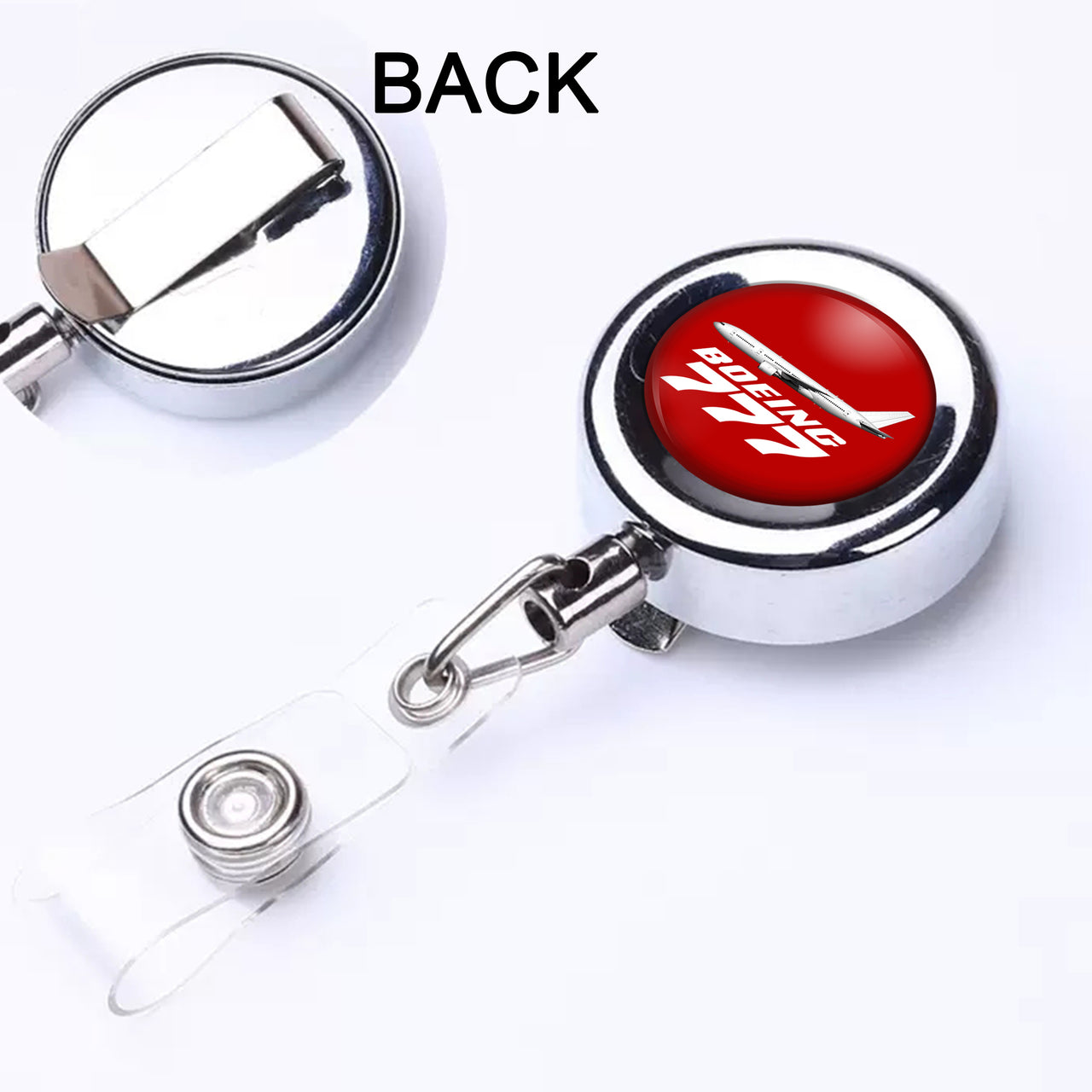 The Boeing 777 Designed Retractable ID Card Badge
