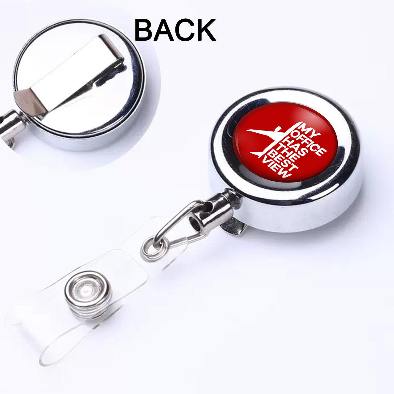 My Office Has The Best View Designed Retractable ID Card Badge