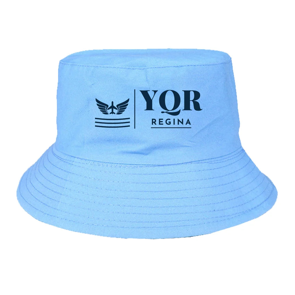 Regina International Airport (YQR) summer hat - light blue