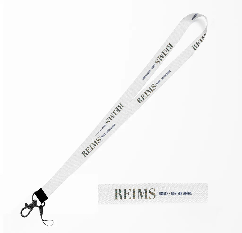 Reims City Series lanyard - white