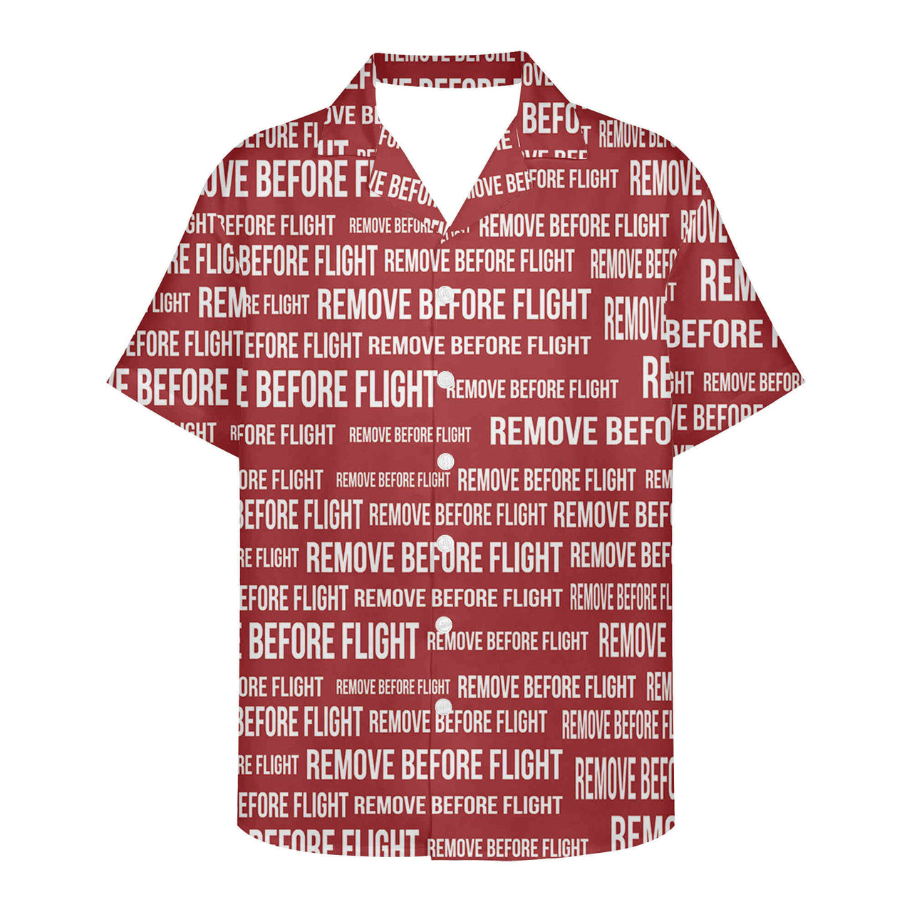 Remove Before Flight 3-Red Designed 3D Hawaiian Shirts