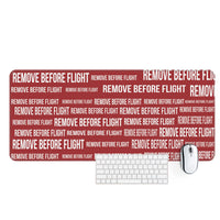 Thumbnail for Remove Before Flight 3-Red Designed Desk Mats