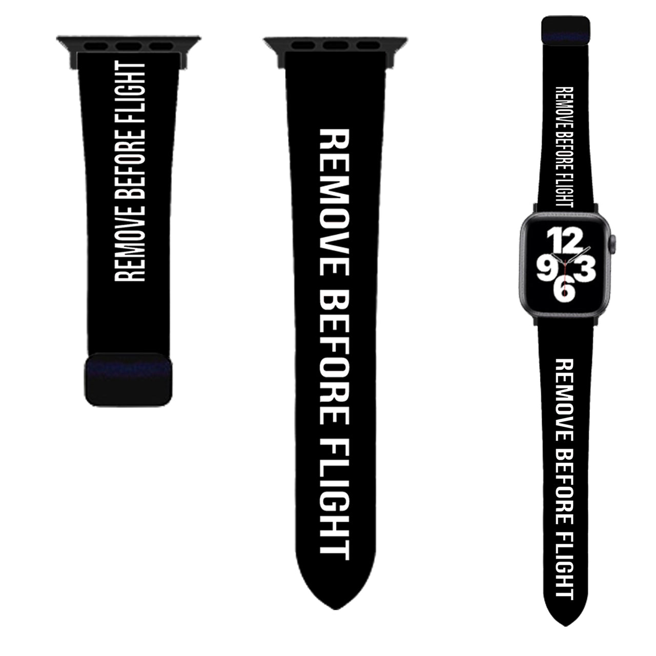 Remove Before Flight Designed Soft Silicone Apple Watch Bands