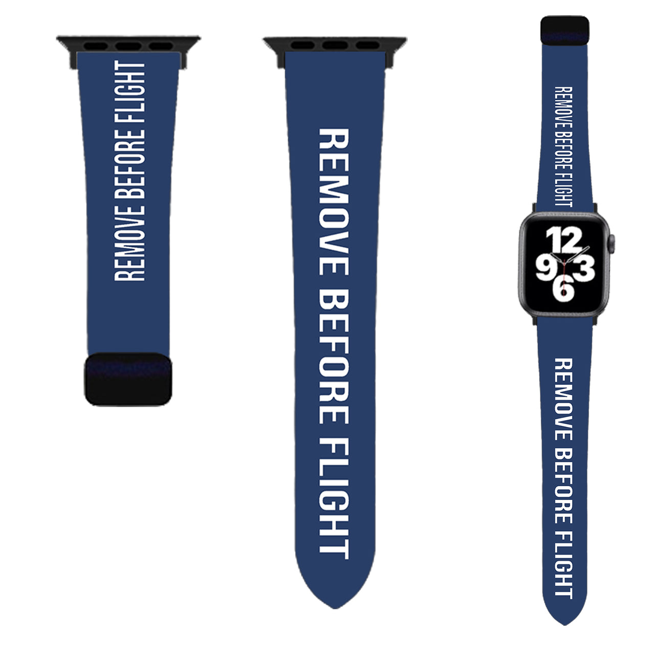 Remove Before Flight Designed Soft Silicone Apple Watch Bands