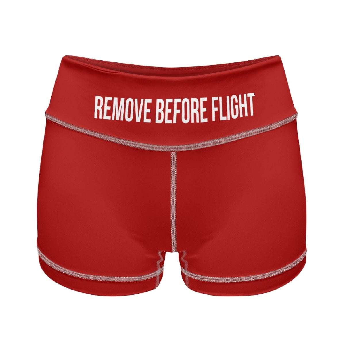 Remove Before Flight Designed Women Yoga Shorts Pants