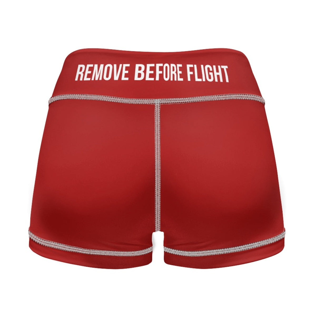 Remove Before Flight Designed Women Yoga Shorts Pants