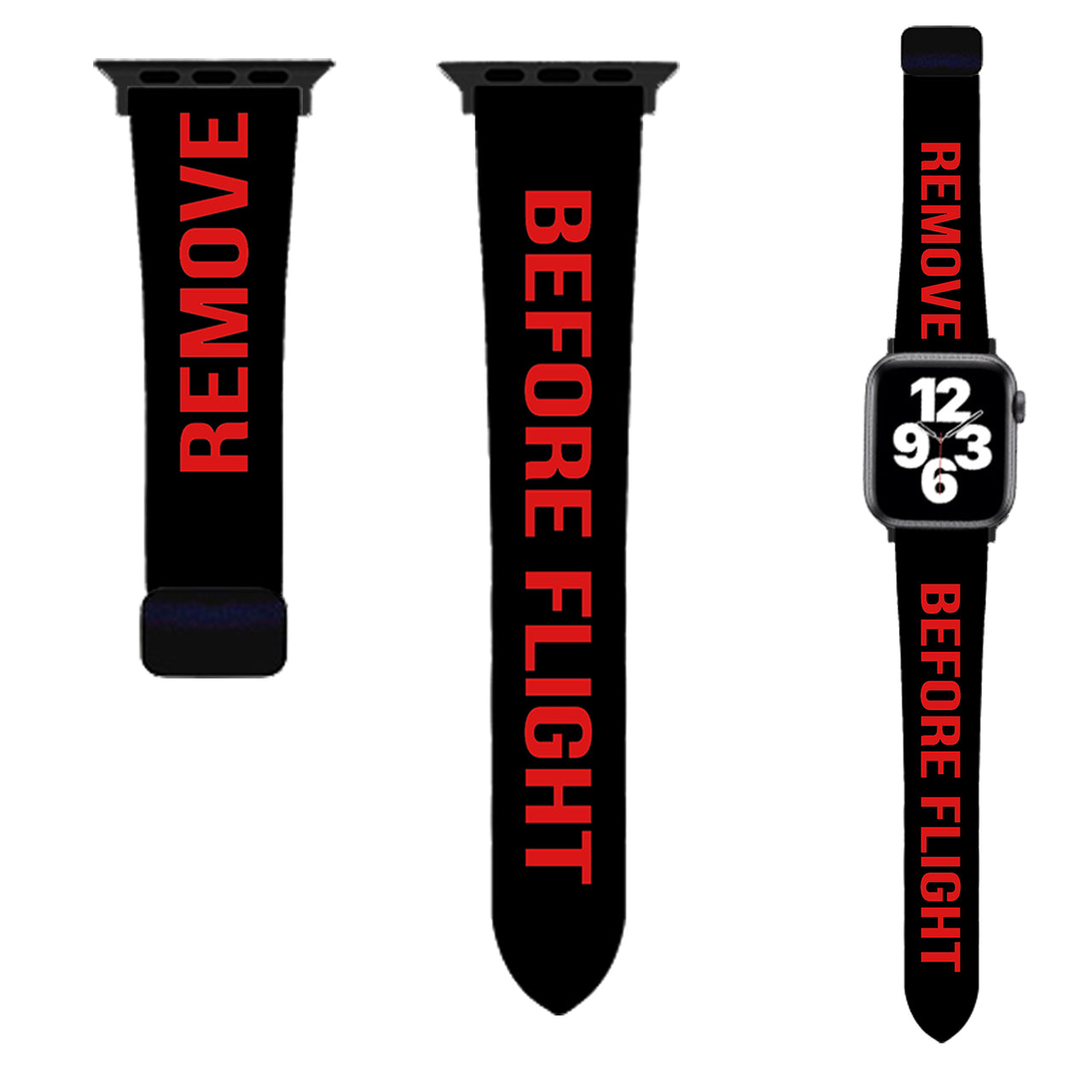Remove Before Flight (Edition 2) Designed Soft Silicone Apple Watch Bands