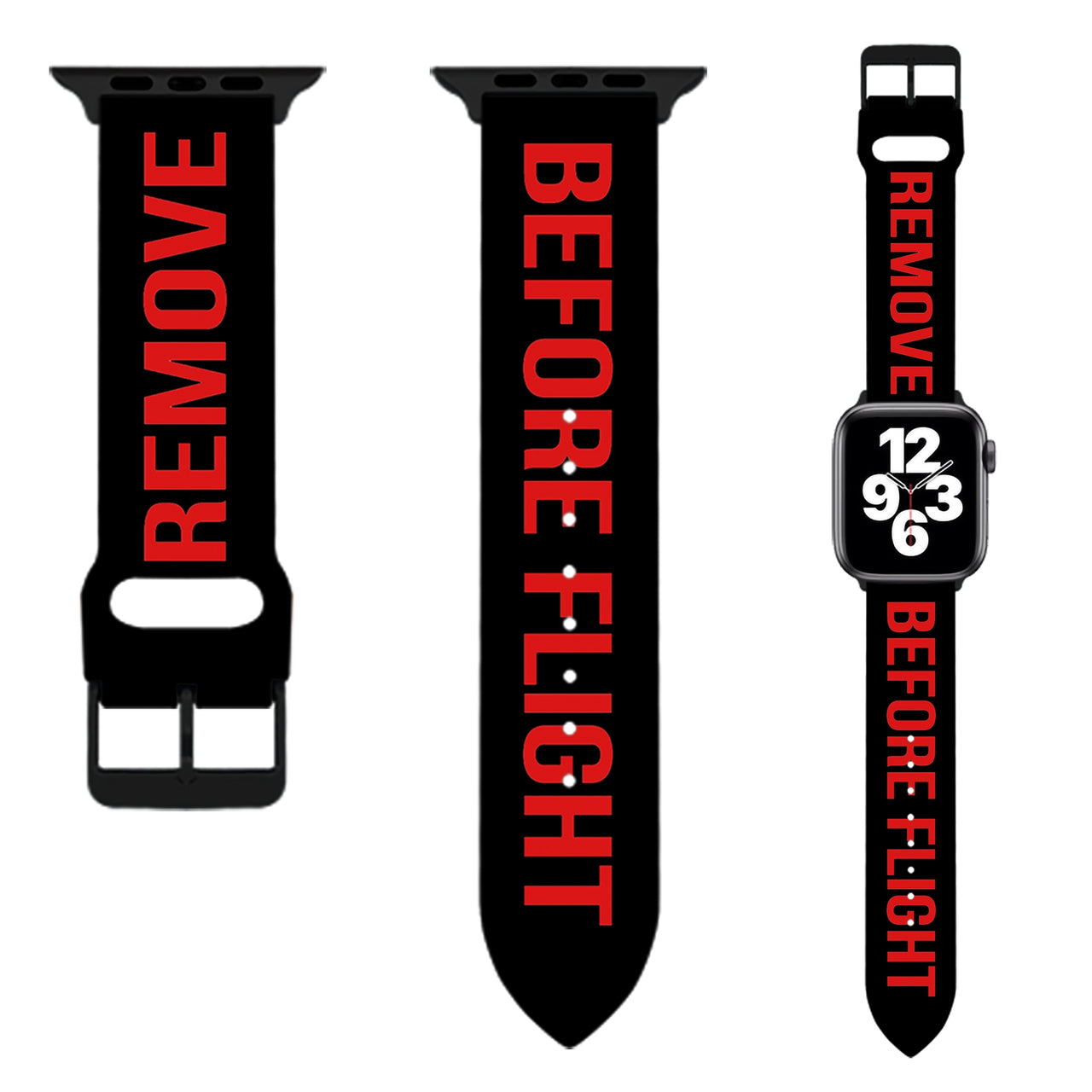 Remove Before Flight (Edition 2) Designed Soft Silicone Apple Watch Bands