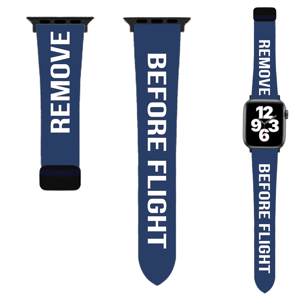Remove Before Flight (Edition 2) Designed Soft Silicone Apple Watch Bands
