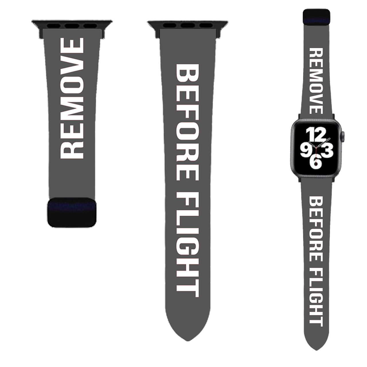 Remove Before Flight (Edition 2) Designed Soft Silicone Apple Watch Bands