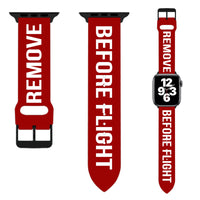 Thumbnail for Remove Before Flight (Edition 2) Red Designed Soft Silicone Apple Watch Bands