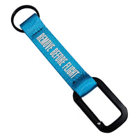 Thumbnail for Remove Before Flight (Light Blue) Designed Mountaineer Style Key Chains