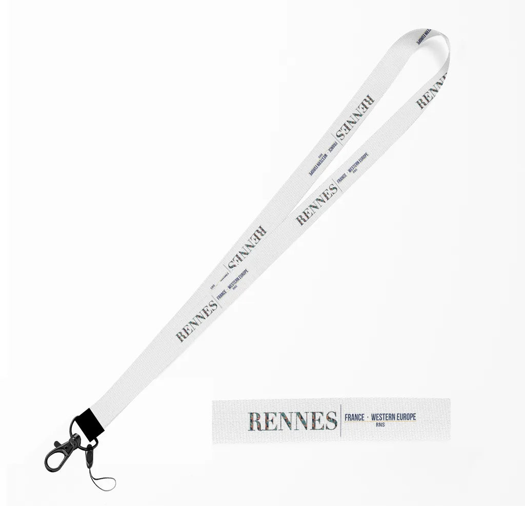 Rennes City Series lanyard - white