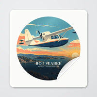 Thumbnail for Republic RC-3 Seabee - 3D - Circle Sticker - Peel