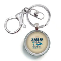 Thumbnail for Republic RC-3 Seabee - Cartoon - Circle Key Chain - Beige