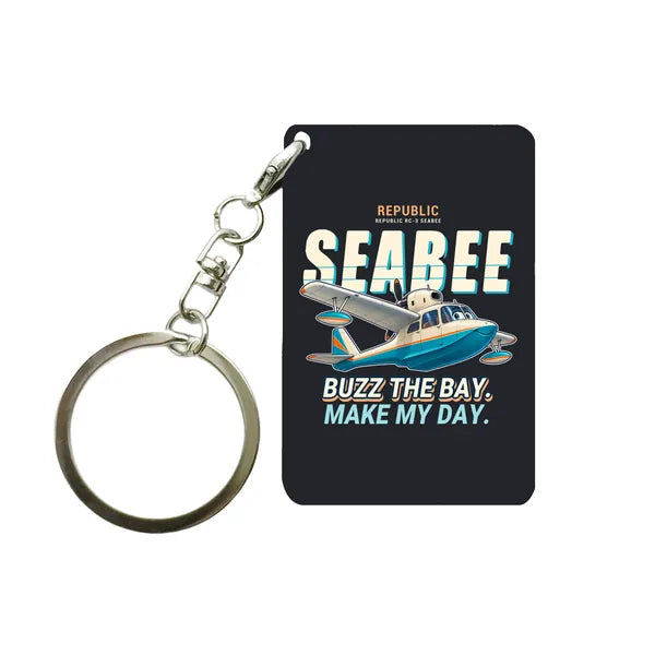 Republic RC-3 Seabee - Cartoon - Key Chain - Black