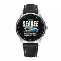 Thumbnail for Republic RC-3 Seabee - Cartoon - Leather Strap - Black Leather Strap