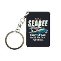 Thumbnail for Republic RC-3 Seabee - Cartoon + Name - Key Chain - Black