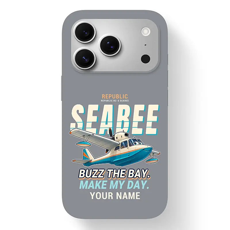 Republic RC-3 Seabee - Cartoon + Name - MagSafe iPhone 17 Pro - Gray