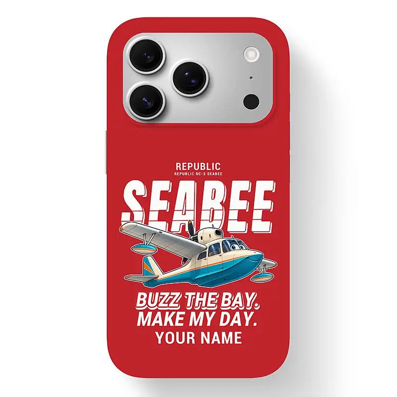 Republic RC-3 Seabee - Cartoon + Name - MagSafe iPhone 17 Pro - Red