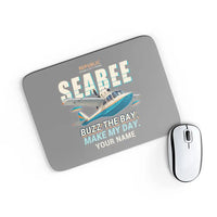 Thumbnail for Republic RC-3 Seabee - Cartoon + Name - Mouse Pad - Gray