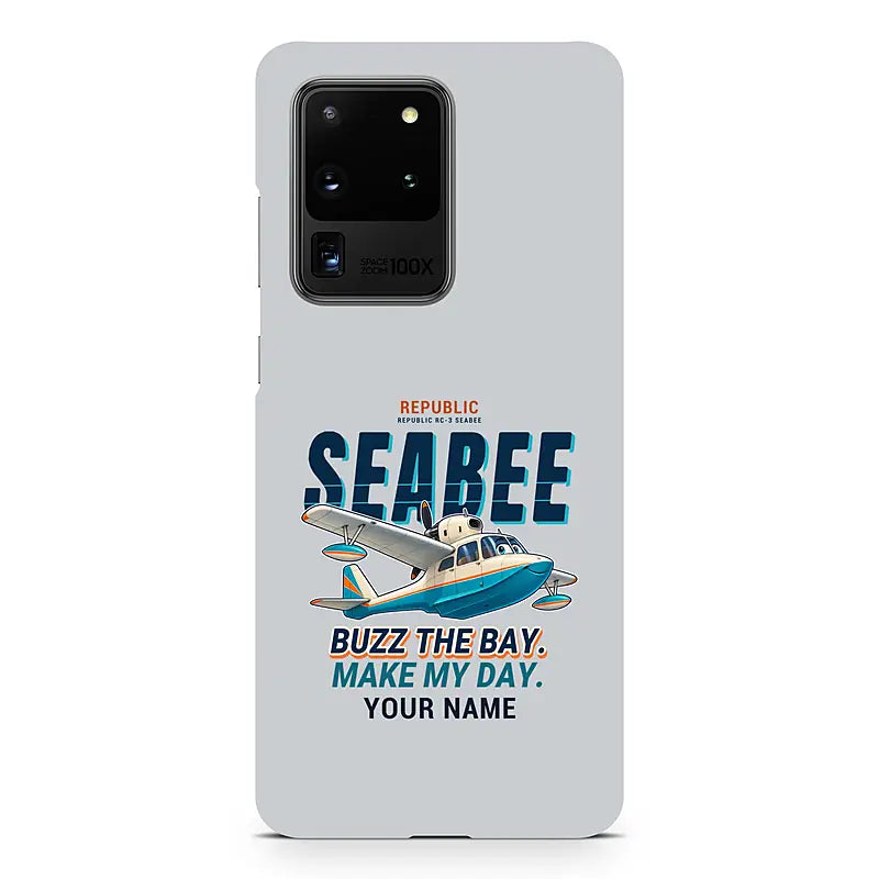 Republic RC-3 Seabee - Cartoon + Name - Samsung Case - Light Gray