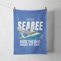 Thumbnail for Republic RC-3 Seabee - Cartoon - Towel - Blue