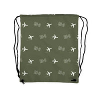 Thumbnail for Republic RC-3 Seabee - Drawstring Bag - 3D Pattern - Green Army
