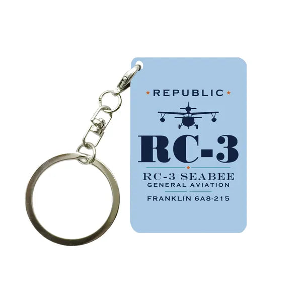 Republic RC-3 Seabee - Heritage - Key Chain - Light Blue