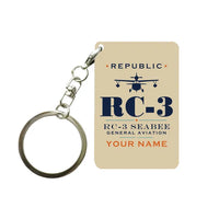 Thumbnail for Republic RC-3 Seabee - Heritage + Name - Key Chain - Beige