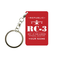 Thumbnail for Republic RC-3 Seabee - Heritage + Name - Key Chain - Red