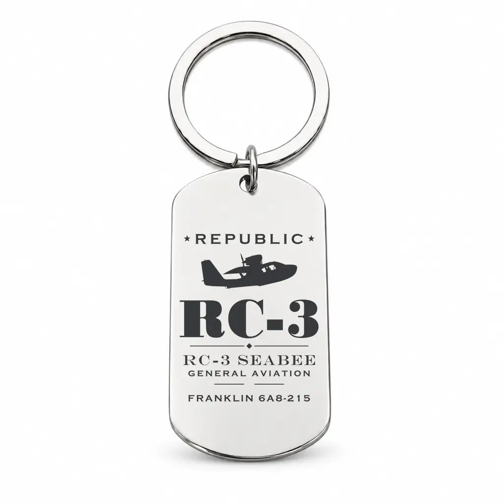 Republic RC-3 Seabee - Key Chain - Heritage - Silver