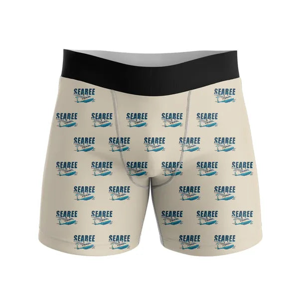 Republic RC-3 Seabee - Men Boxers - Cartoon Pattern - Beige