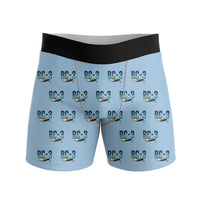 Thumbnail for Republic RC-3 Seabee - Men Boxers - Original Pattern - Light Blue