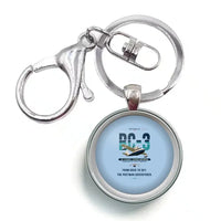 Thumbnail for Republic RC-3 Seabee - Original - Circle Key Chain - Light Blue
