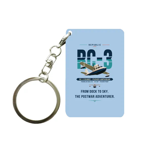 Republic RC-3 Seabee - Original - Key Chain - Light Blue